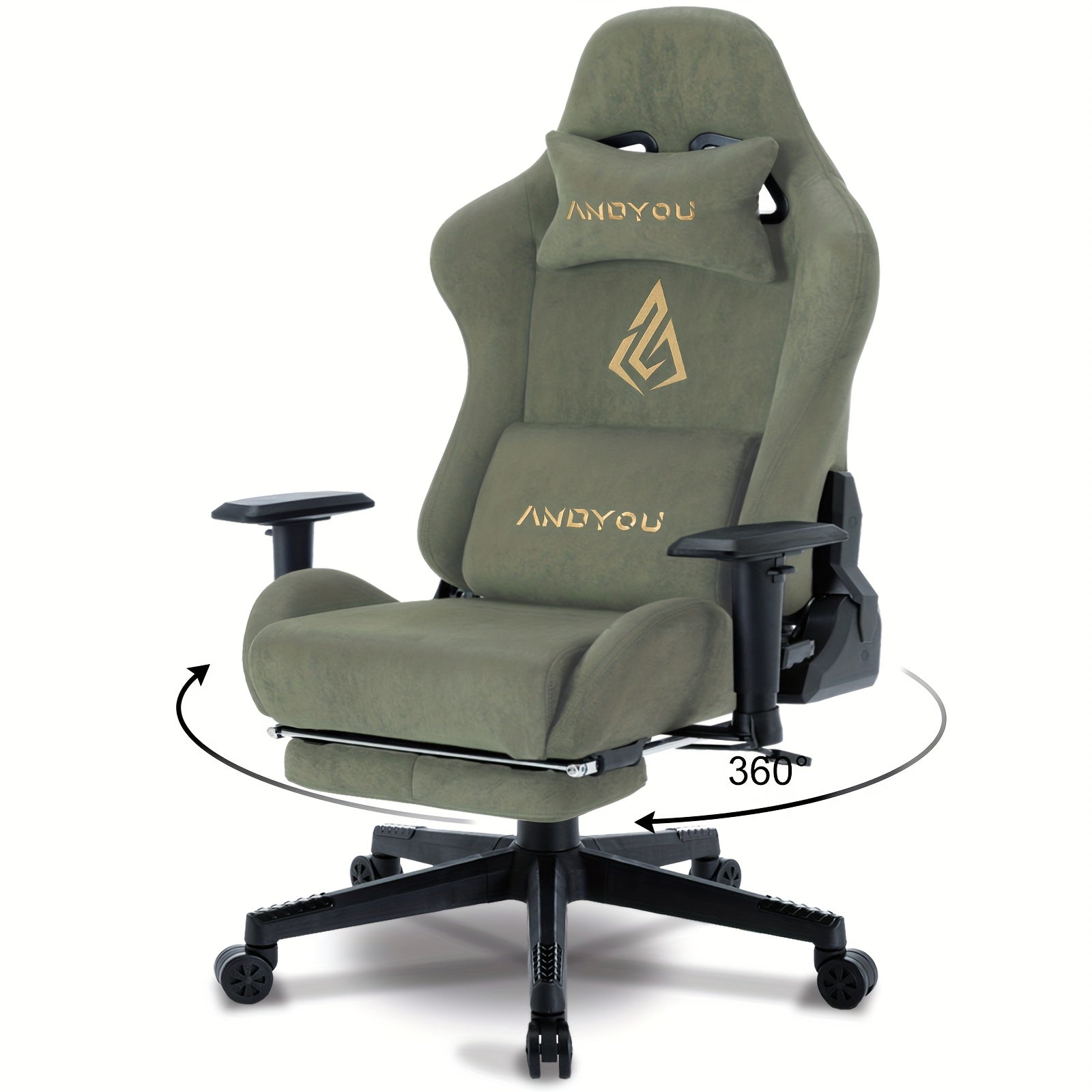 Gaming-Stuhl, Grüner für Computerplatz und Gaming – Detailansicht 17