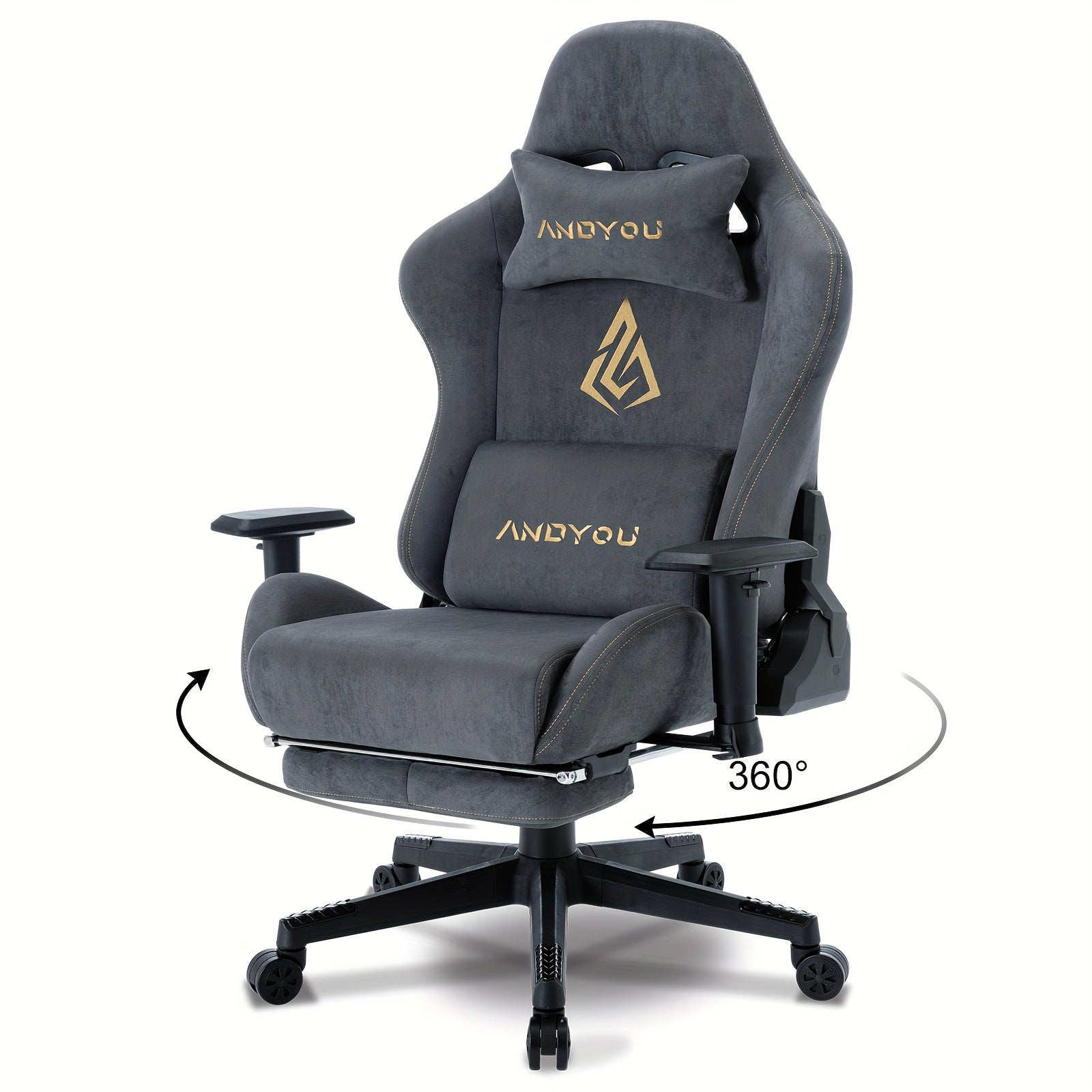 Gaming-Stuhl, Grüner für Computerplatz und Gaming – Detailansicht 19