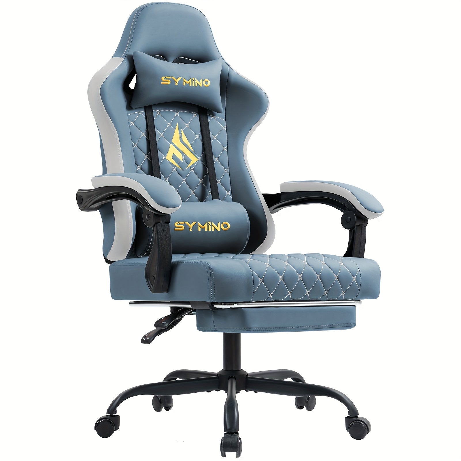 Gaming-Stuhl, Hellblau für Gaming – Detailansicht 7