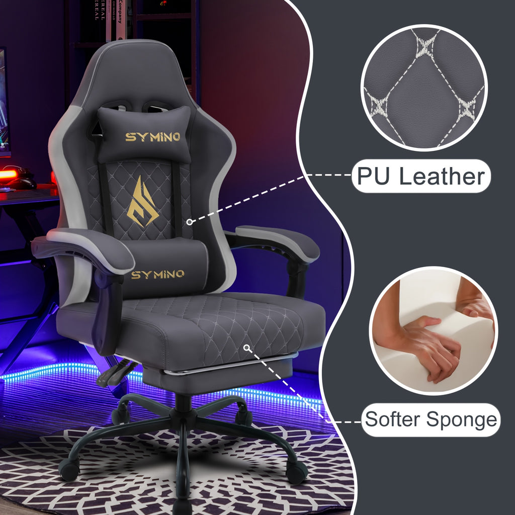 Gaming-Stuhl, Hellblau für Gaming – Detailansicht 8