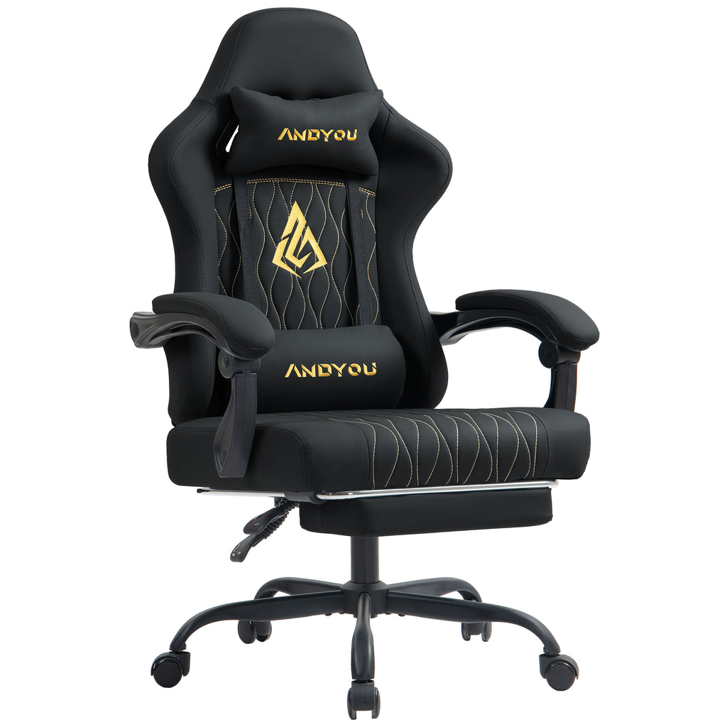Gaming-Stuhl, Leder für Gaming und Computerplatz – Detailansicht 5