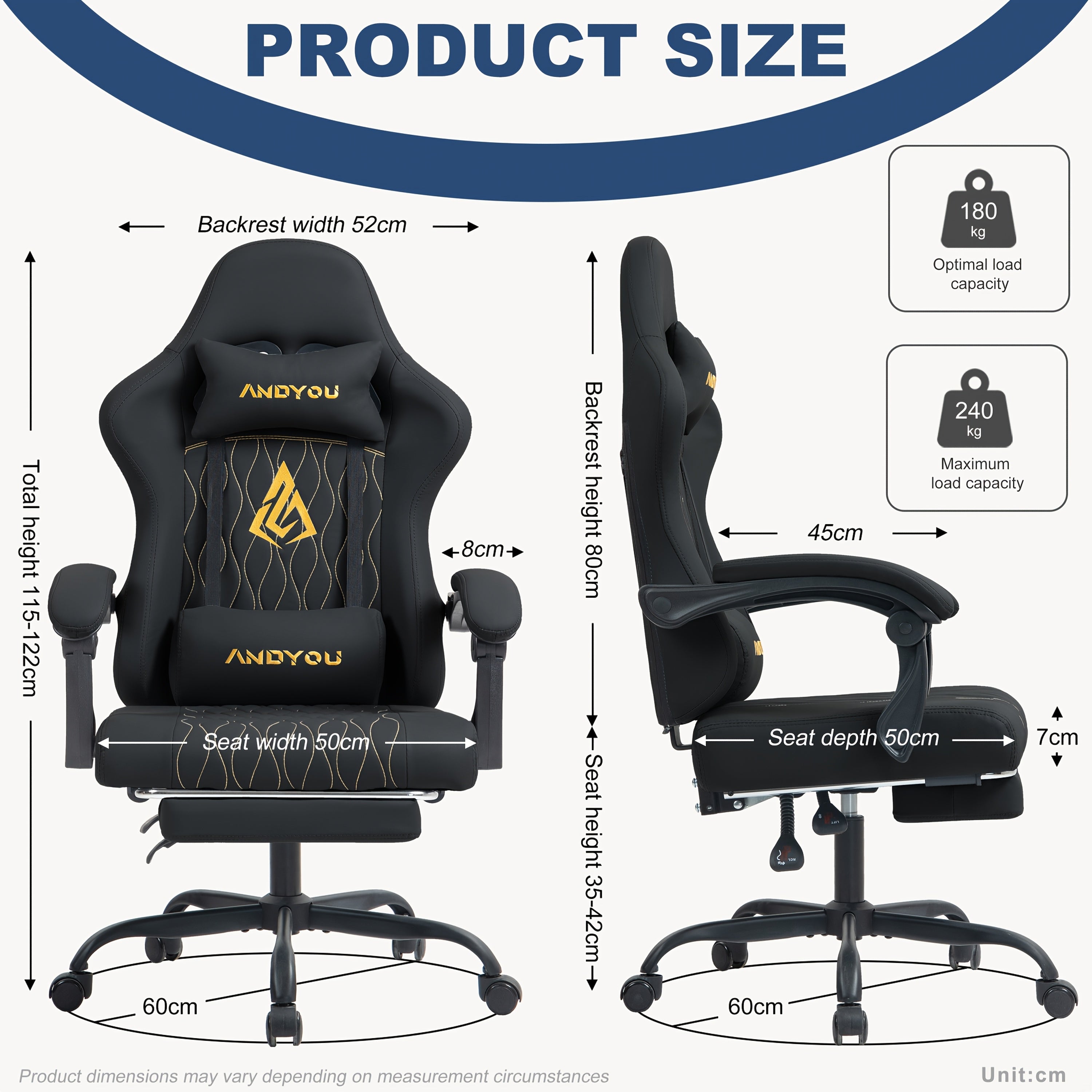 Gaming-Stuhl, Leder für Gaming und Computerplatz – Detailansicht 6