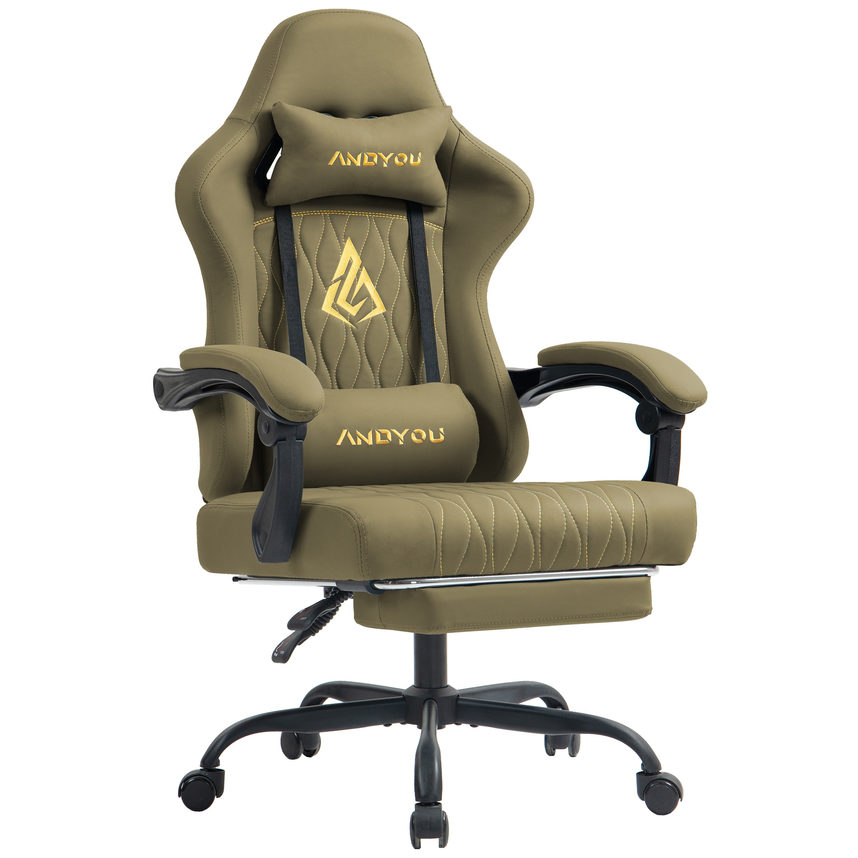 Gaming-Stuhl, Leder für Gaming und Computerplatz – Detailansicht 7