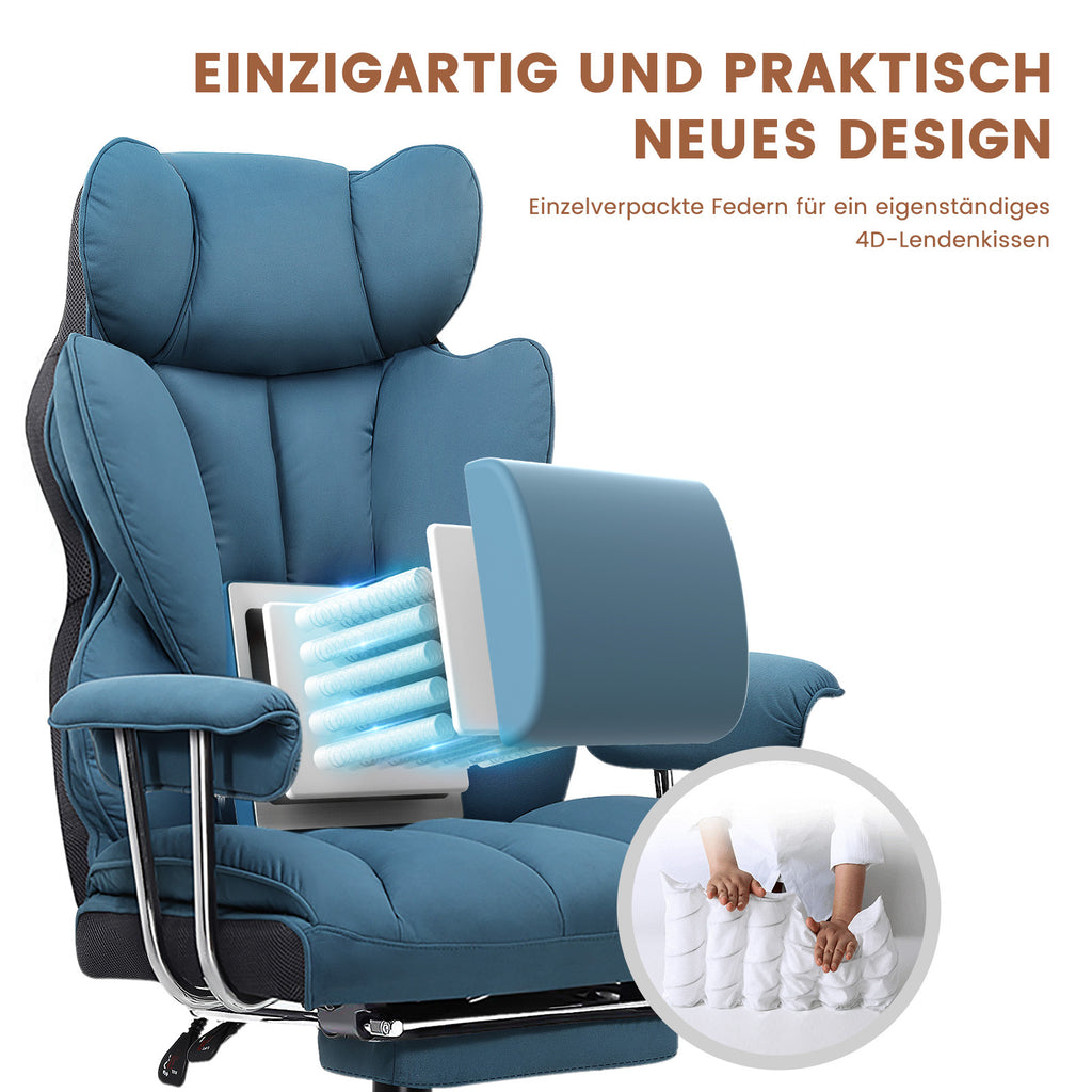 Gaming-Stuhl, SCHWARZ für Computerplatz und Gaming – Detailansicht 16