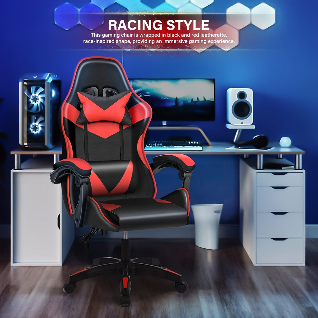 Gaming-Stuhl, Schwarz+grau für Computerplatz und Gaming – Detailansicht 8