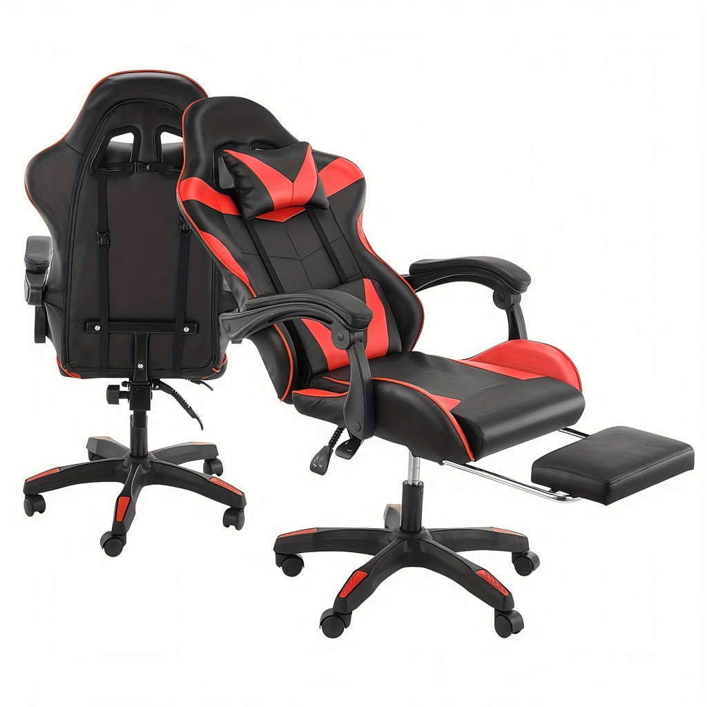 Gaming-Stuhl, Schwarz+grau für Computerplatz und Gaming – Detailansicht 23