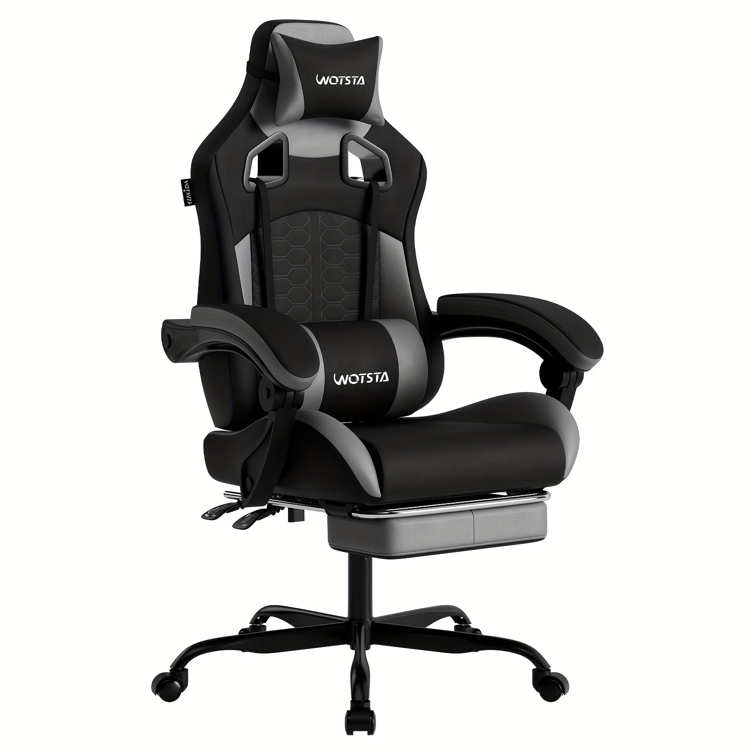 Gaming-Stuhl, Schwarz-Orange für Gaming und Computerplatz – Detailansicht 18