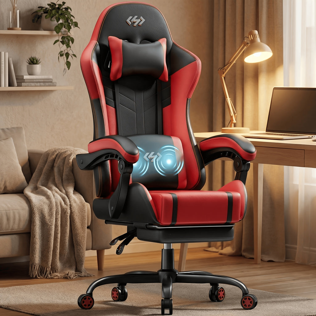 Gaming-Stuhl, Schwarz Rot für Gaming – Detailansicht 2