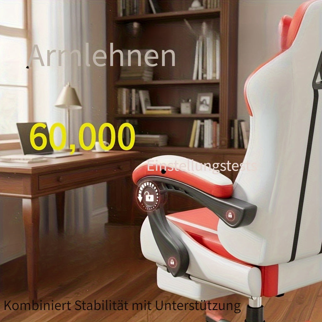 Gaming-Stuhl, Schwarz Rot für Gaming – Detailansicht 12