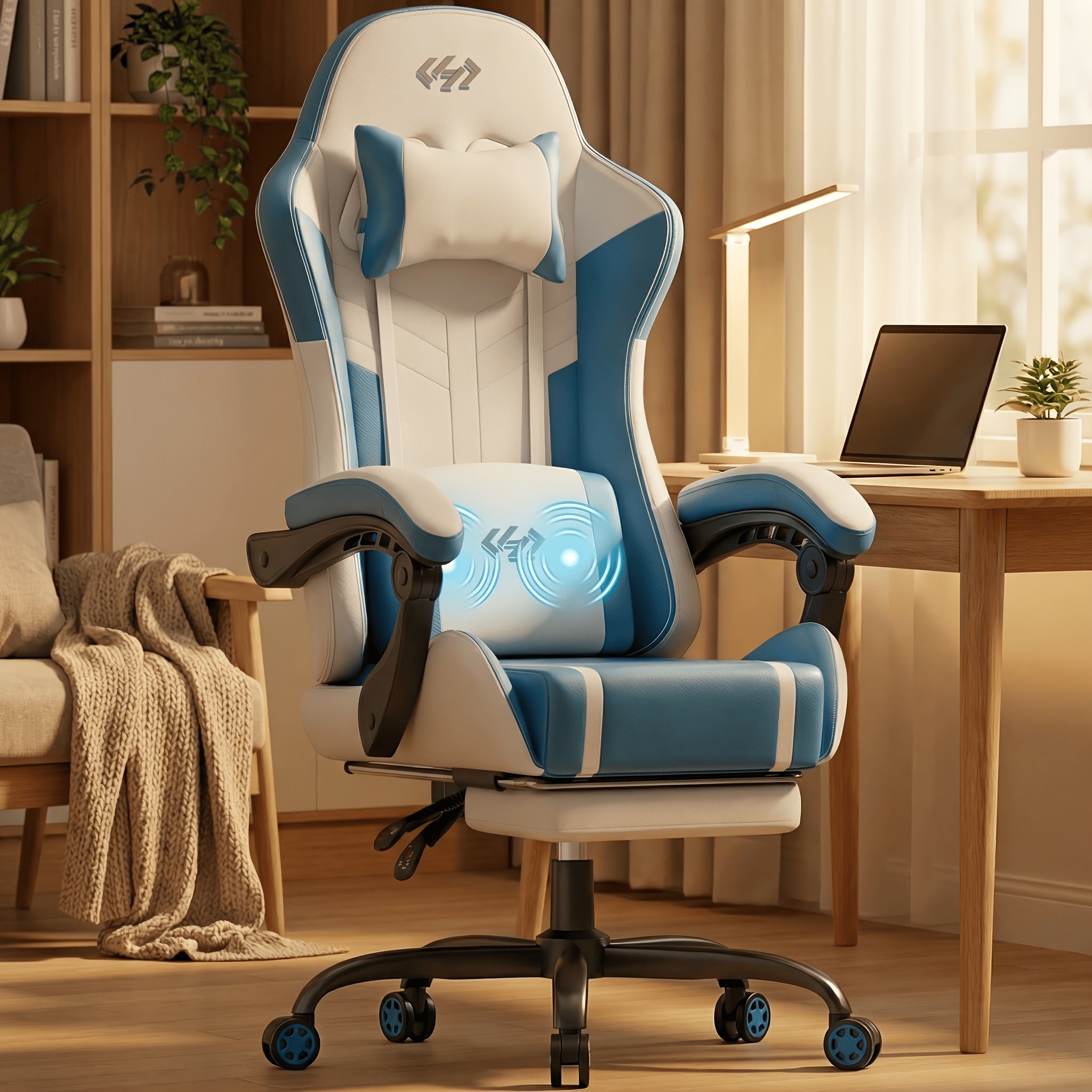 Gaming-Stuhl, Schwarz Rot für Gaming – Detailansicht 15