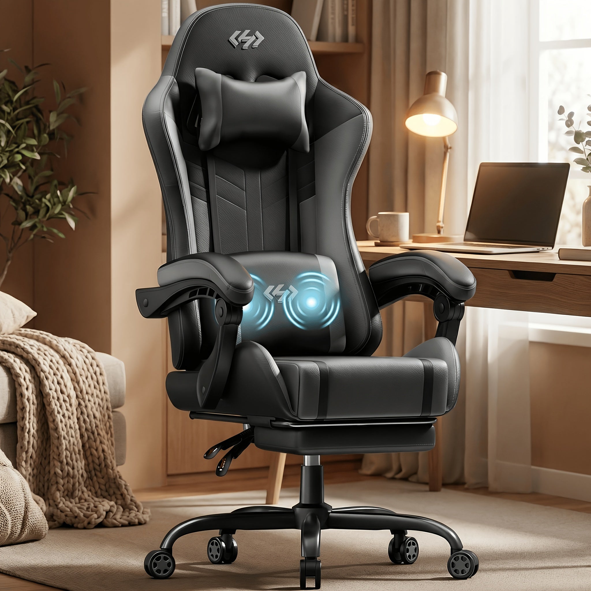 Gaming-Stuhl, Schwarz Rot für Gaming – Detailansicht 16