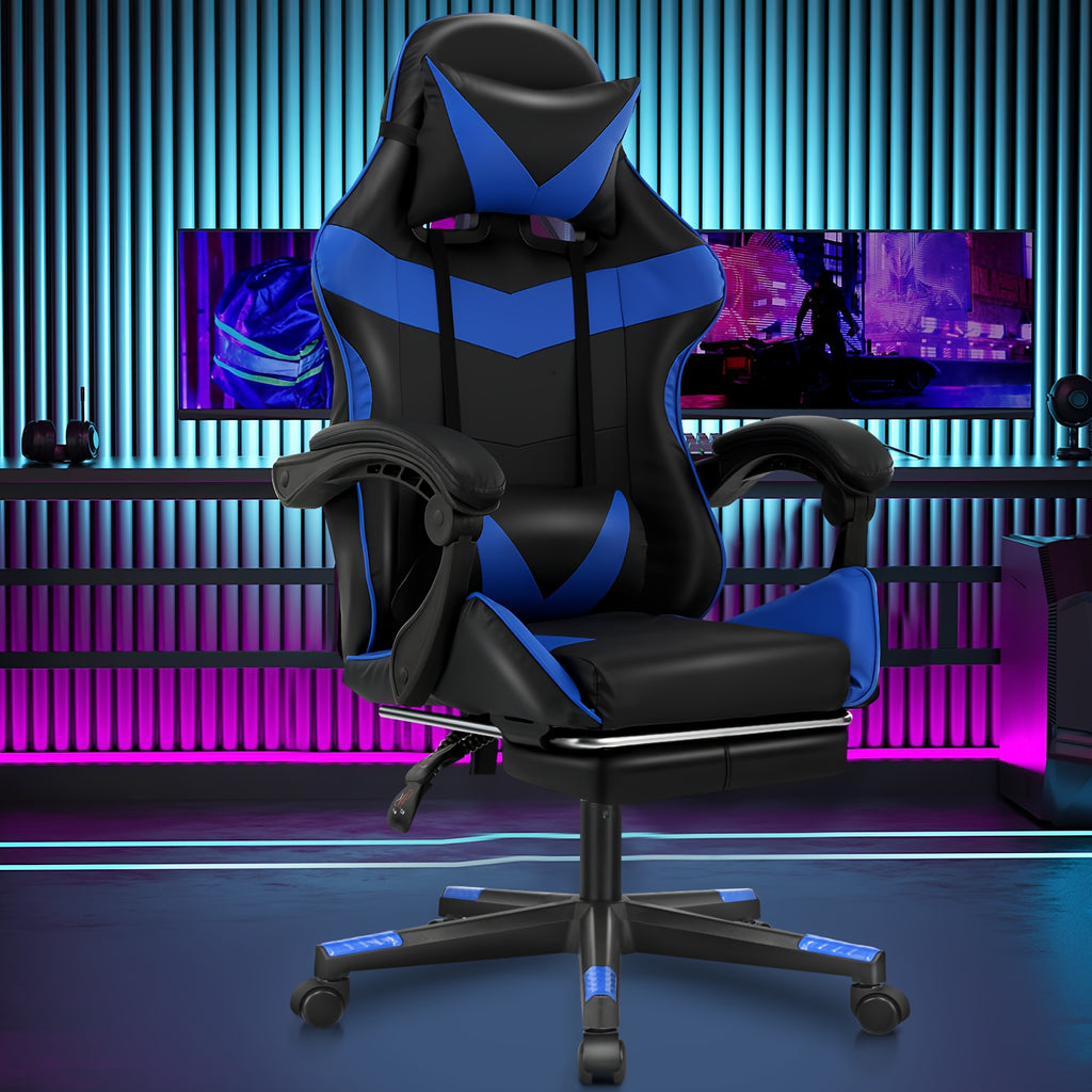 Gaming-Stuhl, Schwarz und weiß für Gaming – Detailansicht 2