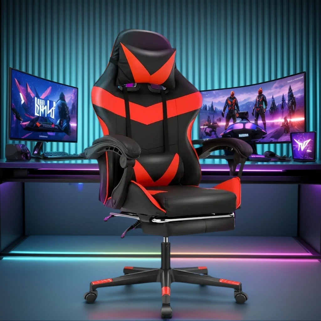 Gaming-Stuhl, WEIß für Gaming und Computerplatz – Detailansicht 13
