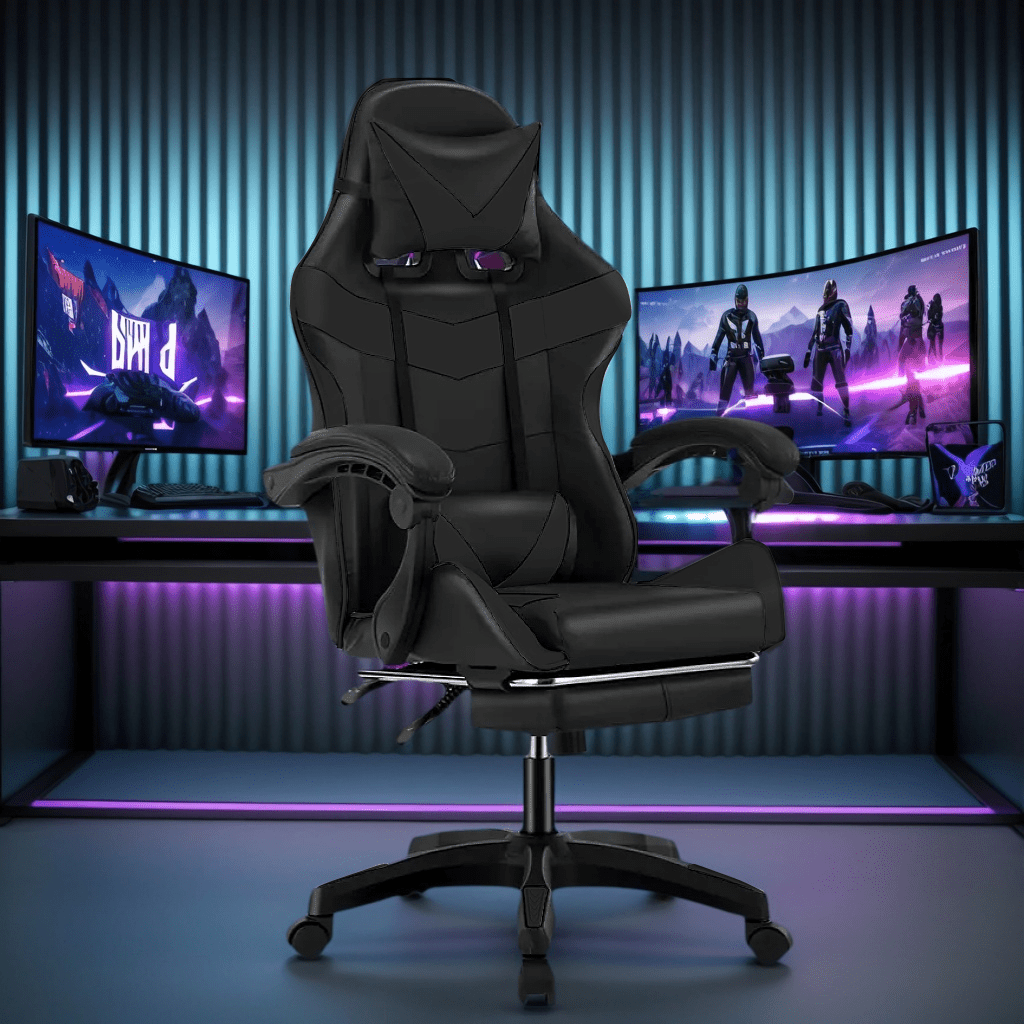 Gaming-Stuhl, WEIß für Gaming und Computerplatz – Detailansicht 22