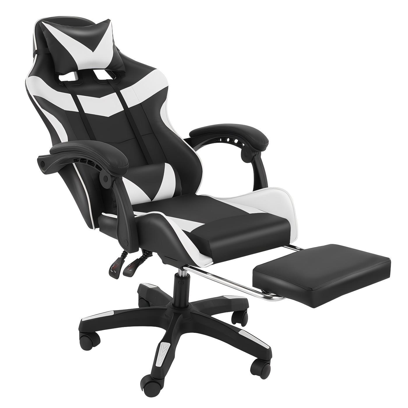 Gaming-Stuhl, WEIß für Gaming und Computerplatz – Detailansicht 25