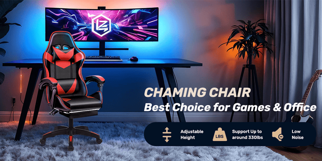 Gaming-Stuhl, WEIß für Gaming und Computerplatz – Detailansicht 29
