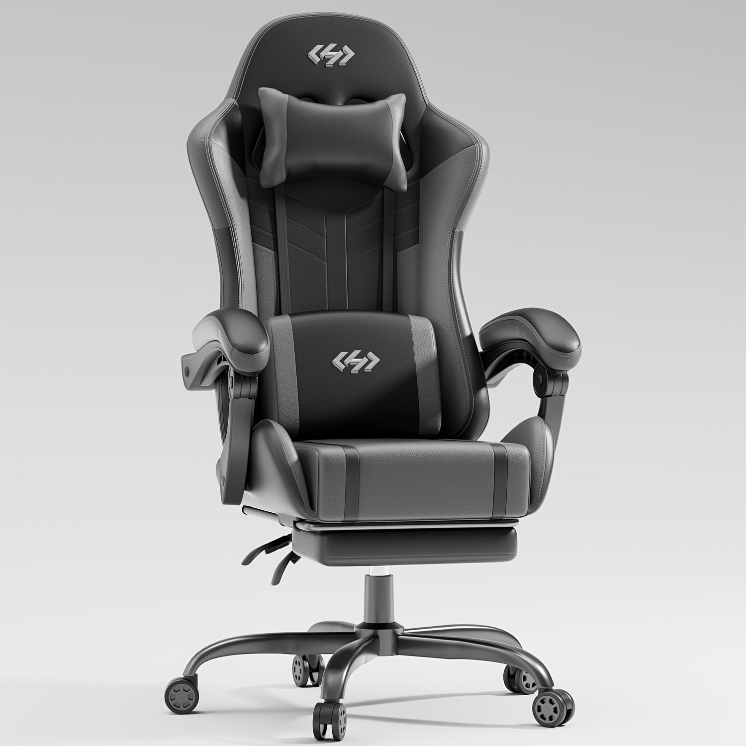 Gaming-Stuhl, Weiß Und Schwarz für Computerplatz – Detailansicht 14