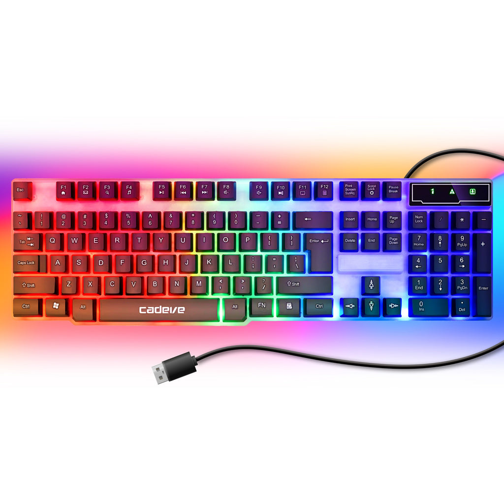 Gaming-Tastatur RETOO Connect, LED-Beleuchtung für Alltag und Zuhause – Detailansicht 14