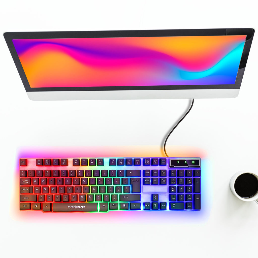 Gaming-Tastatur RETOO Connect, LED-Beleuchtung für Alltag und Zuhause – Detailansicht 20