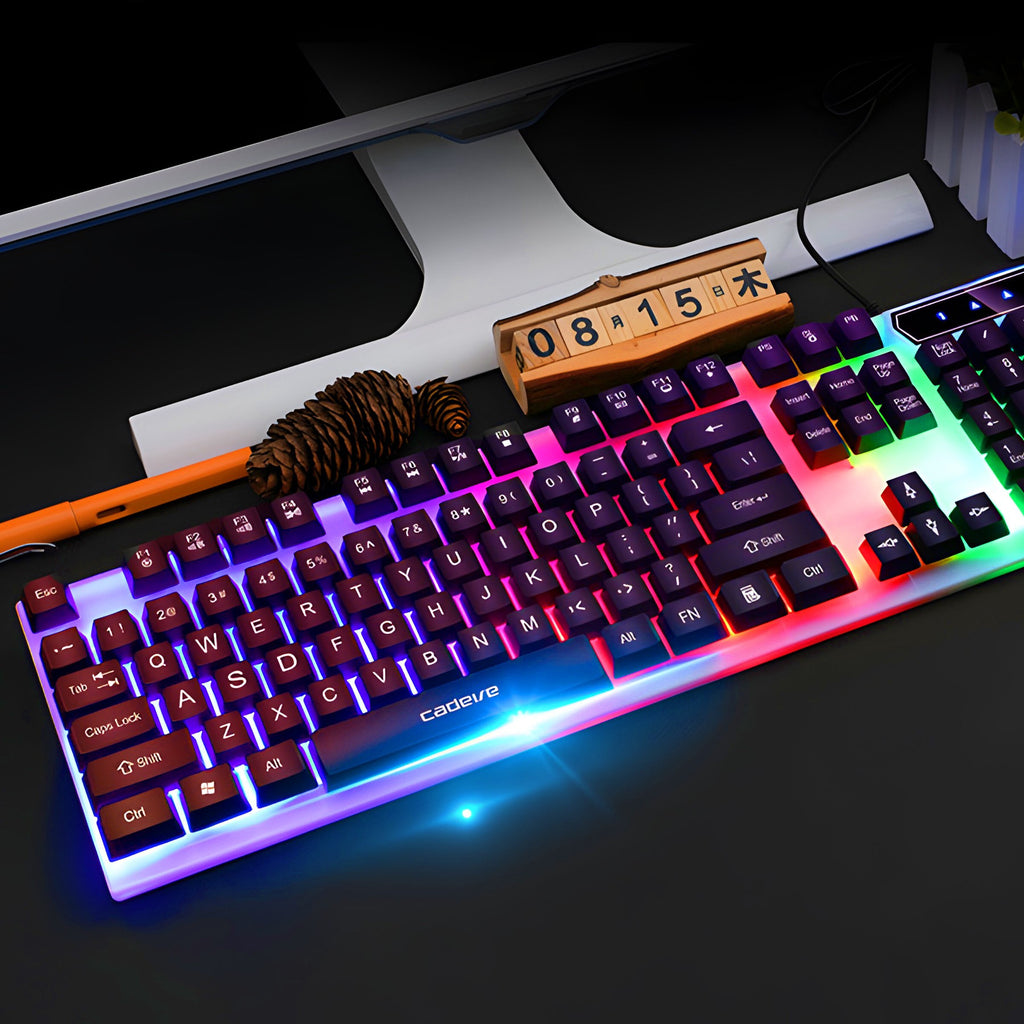 Gaming-Tastatur RETOO Connect, LED-Beleuchtung für Alltag und Zuhause – Detailansicht 23