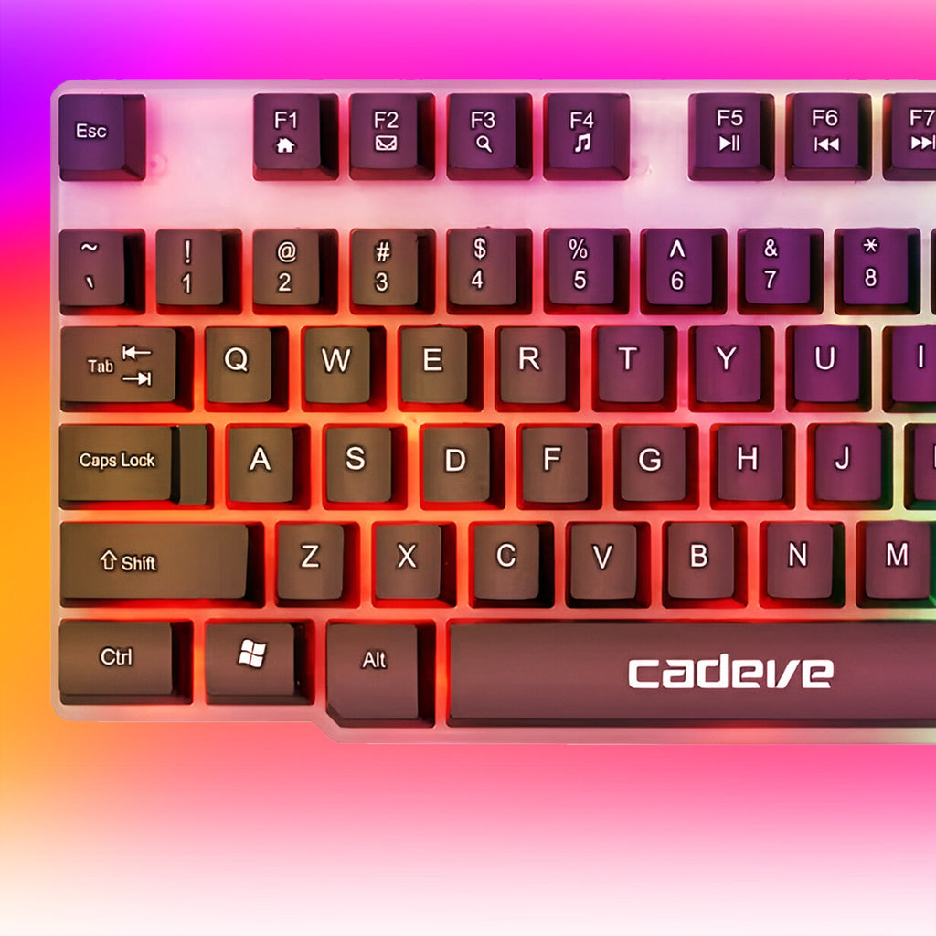 Gaming-Tastatur RETOO Connect, LED-Beleuchtung für Alltag und Zuhause – Detailansicht 26