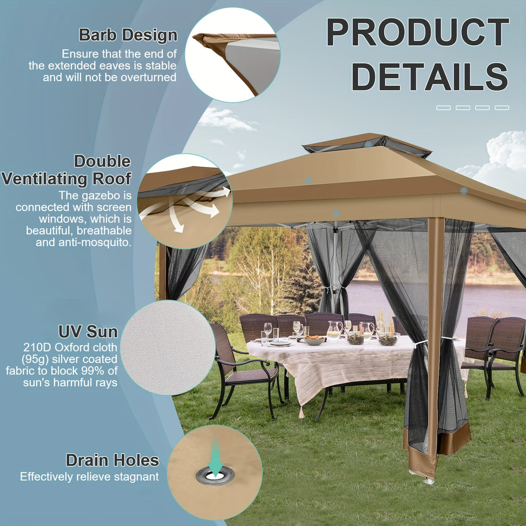 Gartenlauben, 3x3m für Outdoor und Garten – Detailansicht 5
