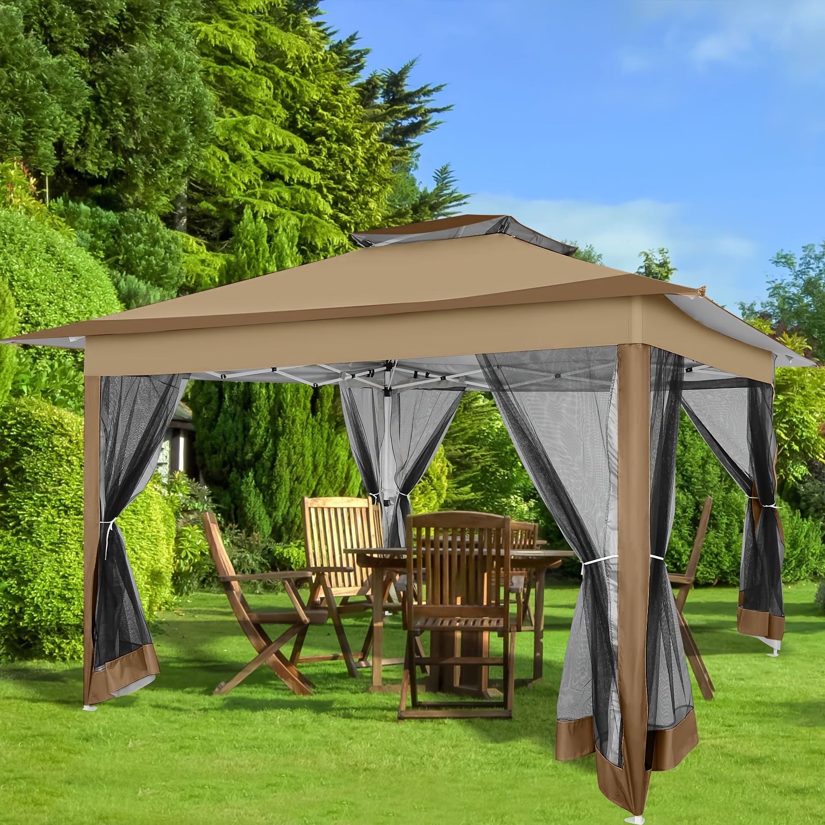 Gartenlauben, 3x3m für Outdoor und Garten – Detailansicht 10