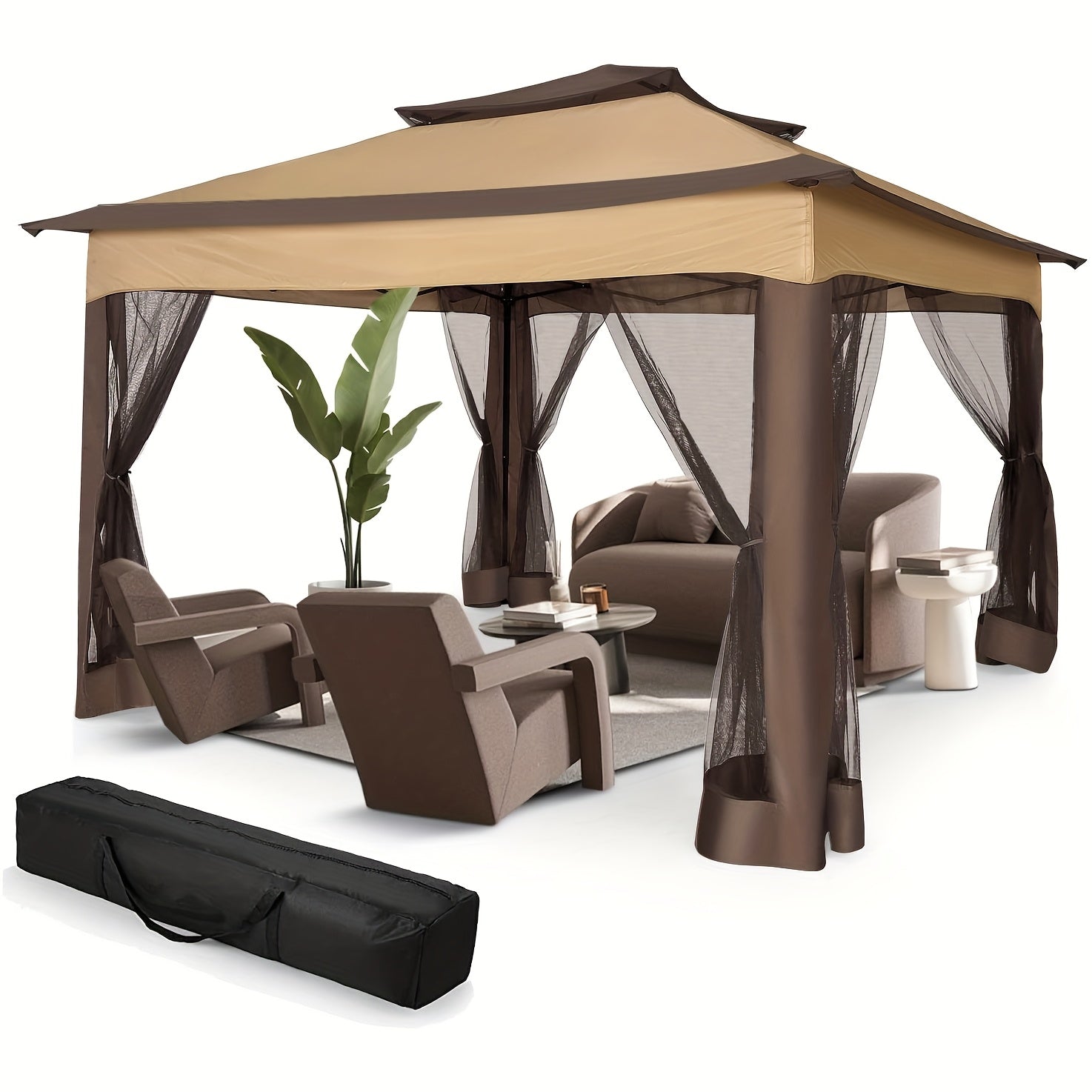 Gartenlauben, 3x3m für Outdoor und Garten – Detailansicht 11