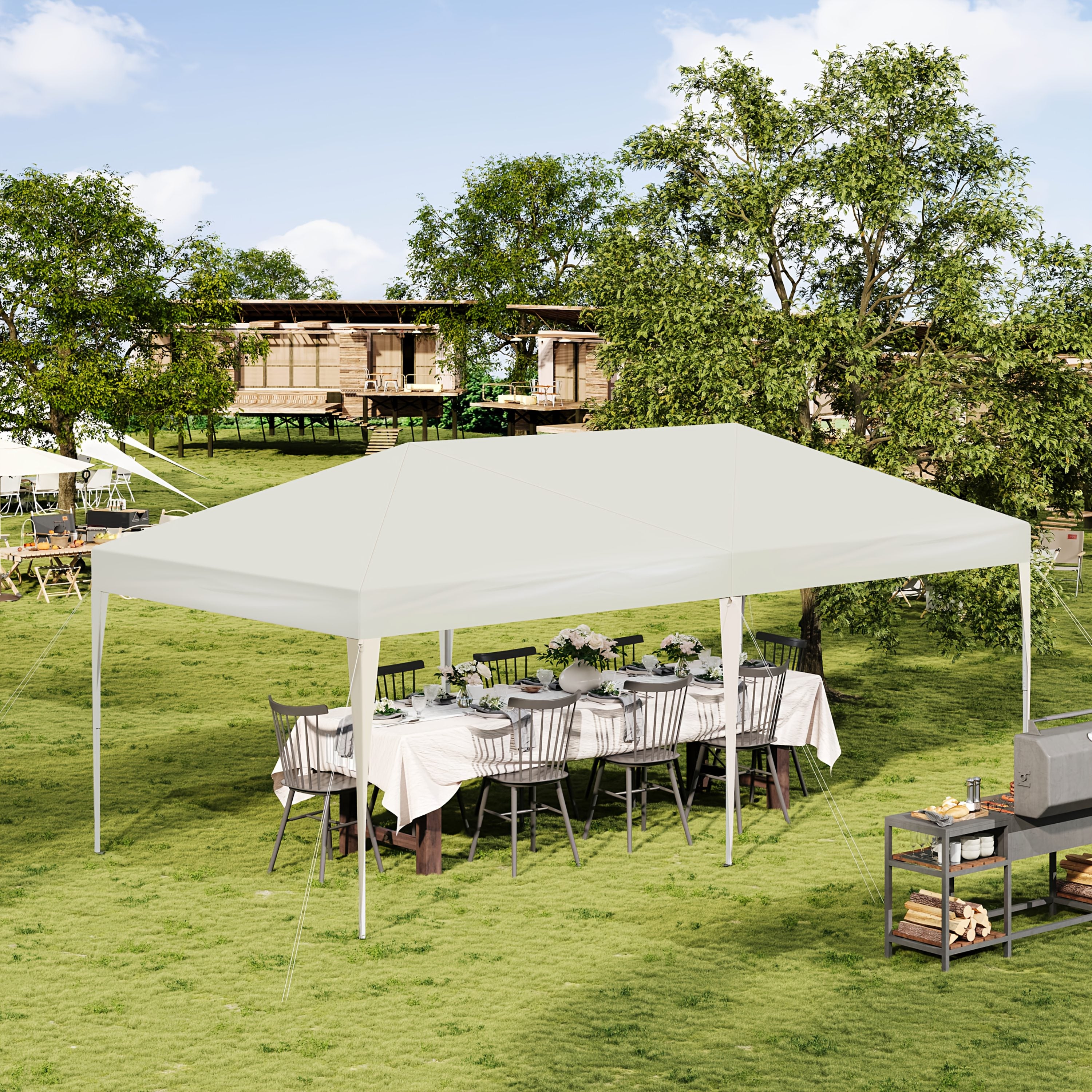 Gartenlauben, 3x6m für Garten und Terrasse – Hauptansicht
