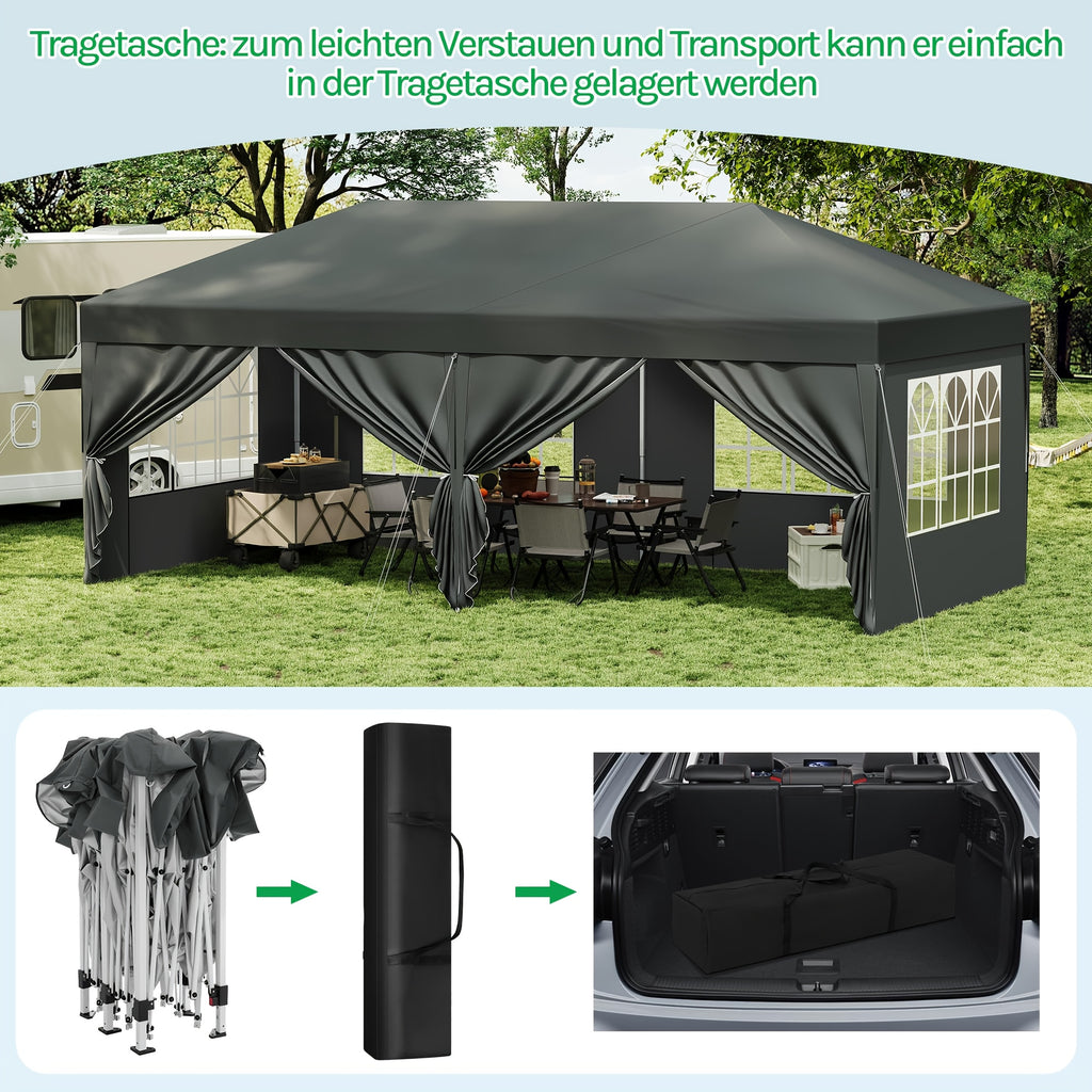 Gartenlauben, 3x6m für Garten und Terrasse – Detailansicht 4