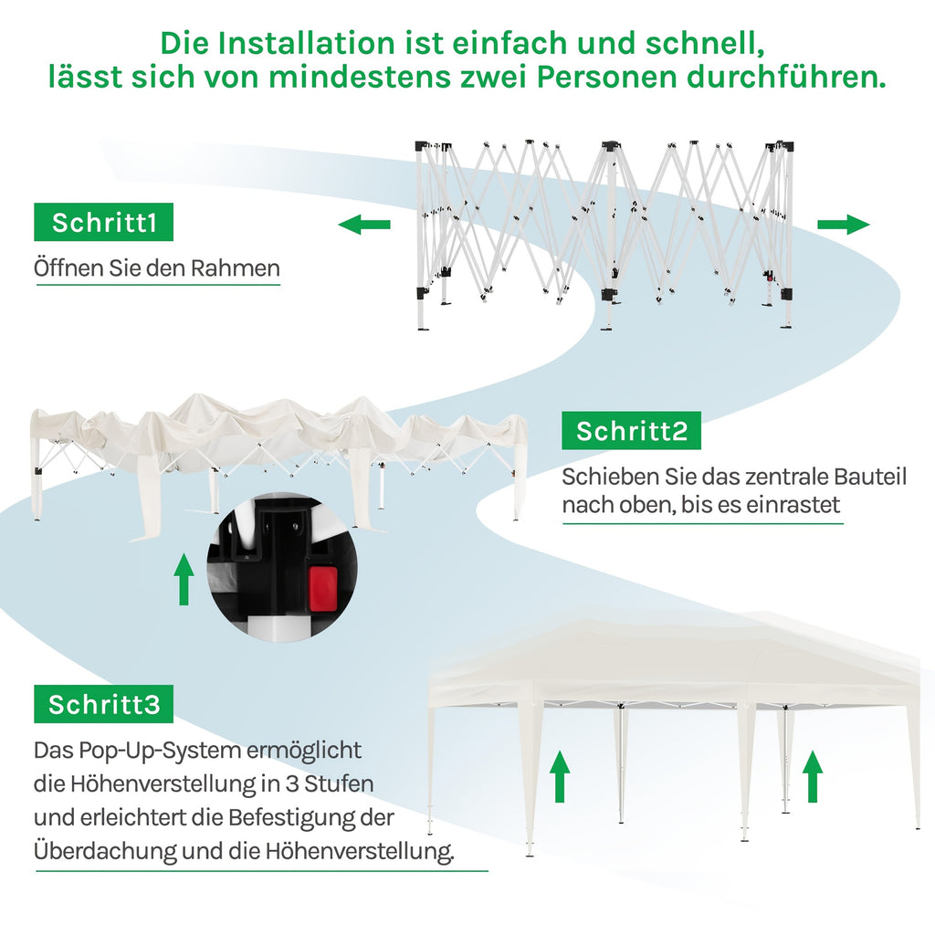 Gartenlauben, 3x6m für Garten und Terrasse – Detailansicht 5