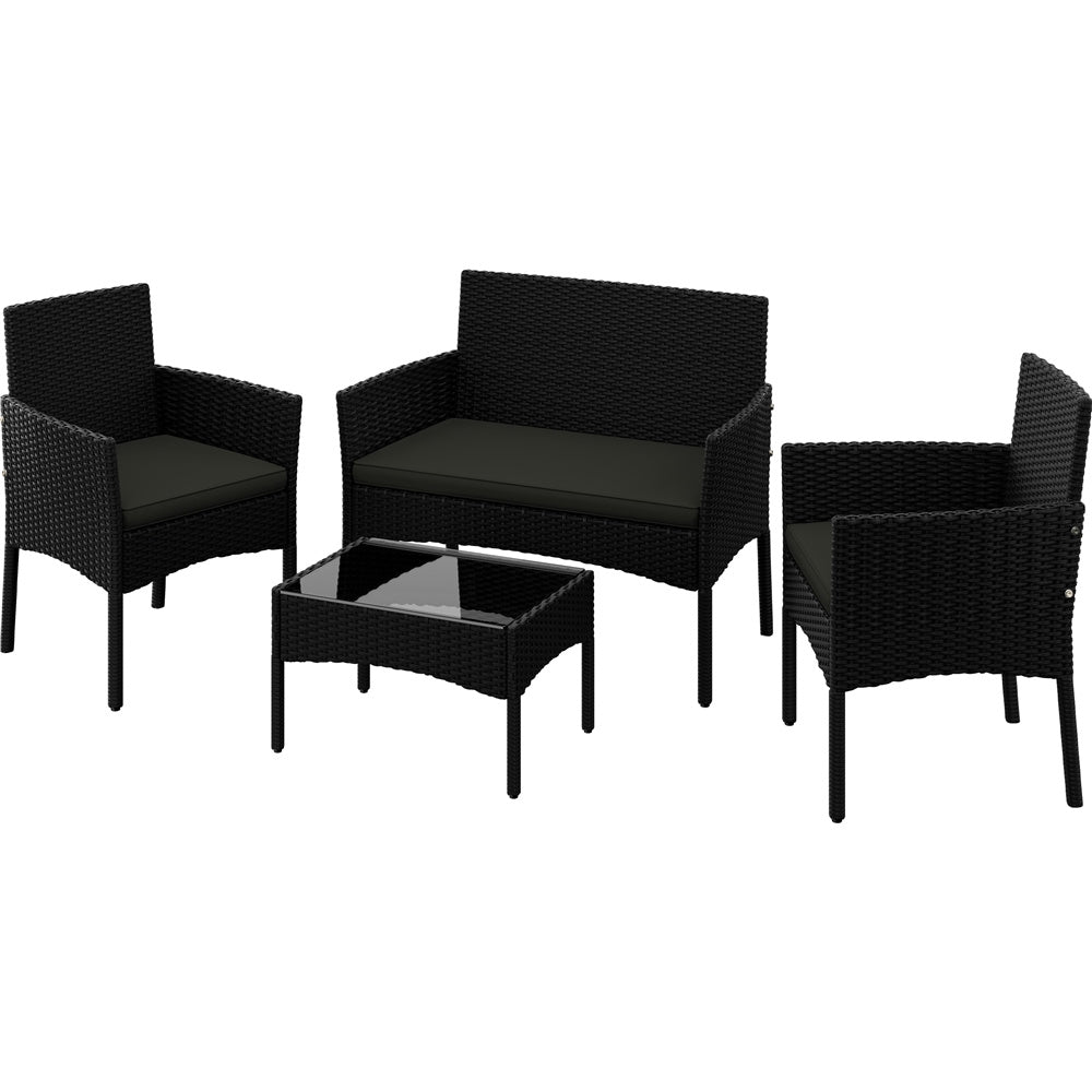 Gartenmöbel-Set, Grau für Balkon und Garten – Detailansicht 2