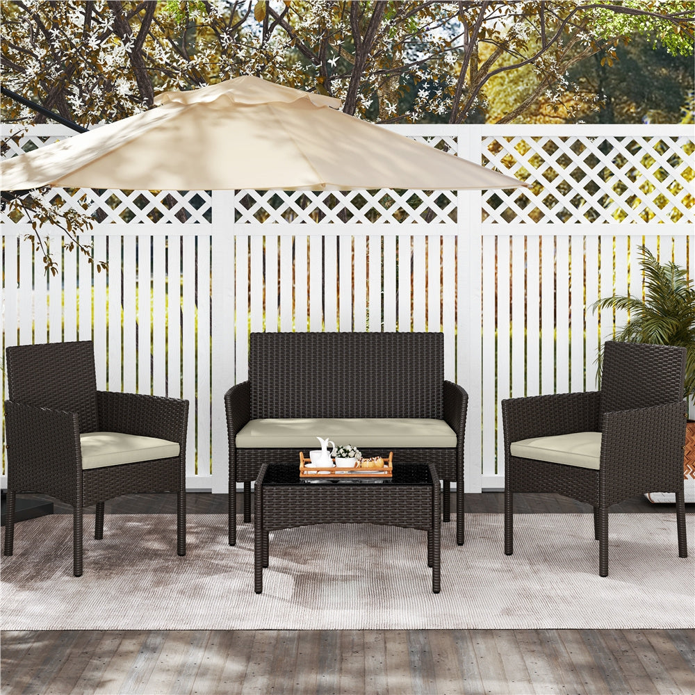 Gartenmöbel-Set, Grau für Balkon und Garten – Detailansicht 6