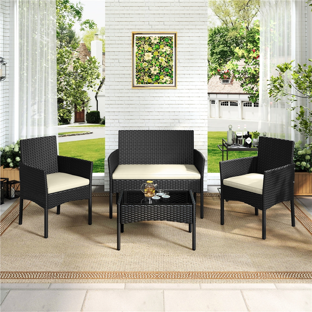 Gartenmöbel-Set, Grau für Balkon und Garten – Detailansicht 13