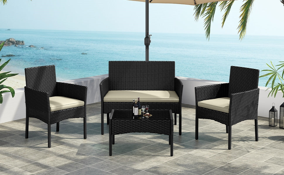 Gartenmöbel-Set, Grau für Balkon und Garten – Detailansicht 17