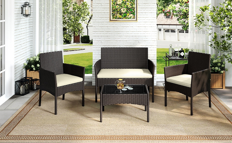 Gartenmöbel-Set, Grau für Balkon und Garten – Detailansicht 18