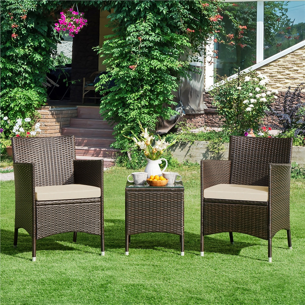 Gartenmöbel-Set, Schwarz & Khaki für Garten – Detailansicht 4