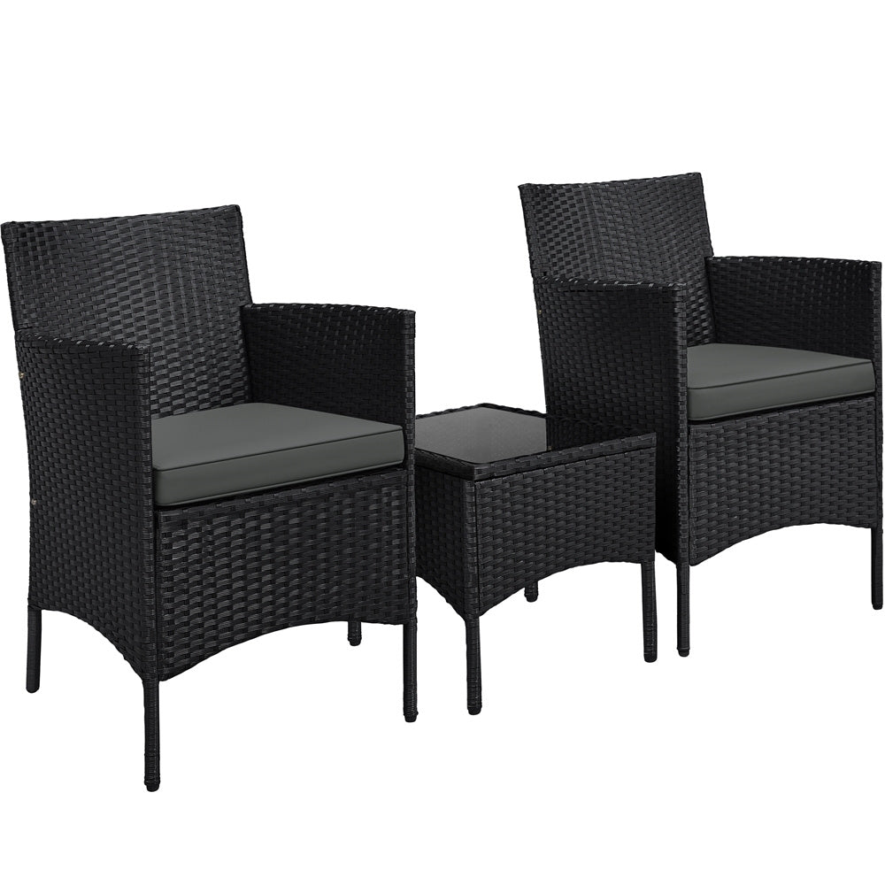 Gartenmöbel-Set, Schwarz & Khaki für Garten – Detailansicht 5