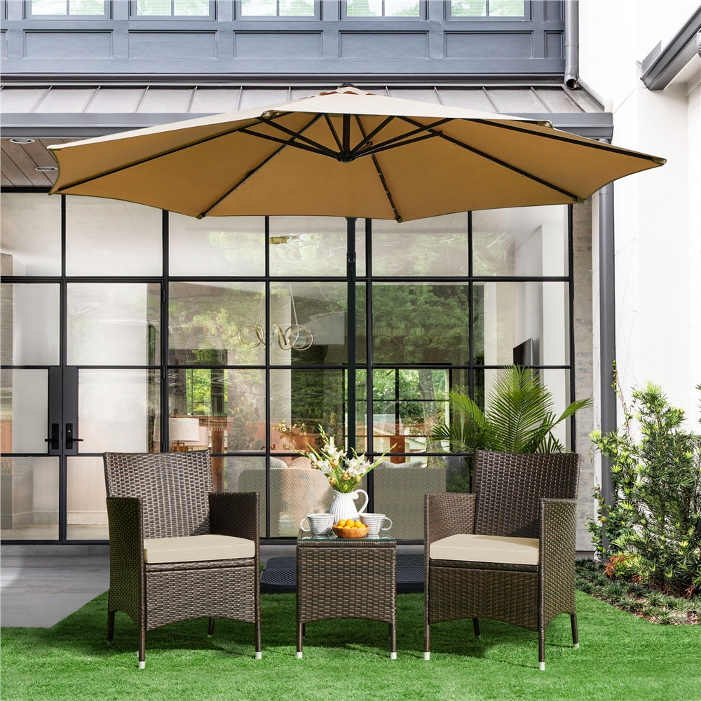 Gartenmöbel-Set, Schwarz & Khaki für Garten – Detailansicht 7