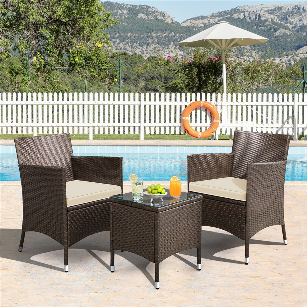 Gartenmöbel-Set, Schwarz & Khaki für Garten – Detailansicht 8