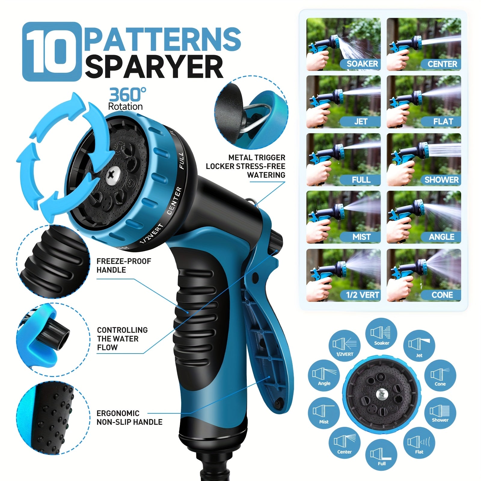Gartenschlauch, 15,24 Meter SPRAY für Garten und Terrasse – Detailansicht 3