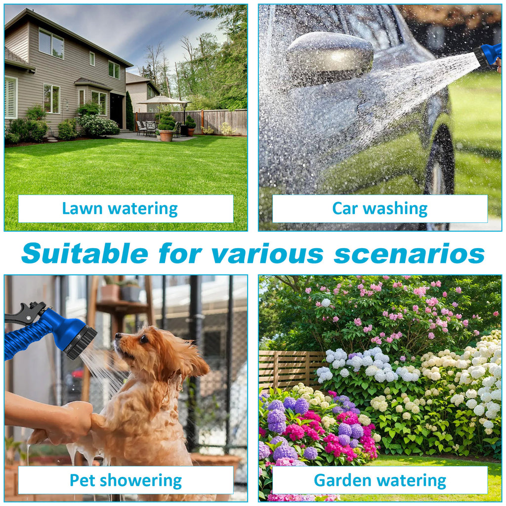 Gartenschlauch, Blau für Garten und Terrasse – Detailansicht 16