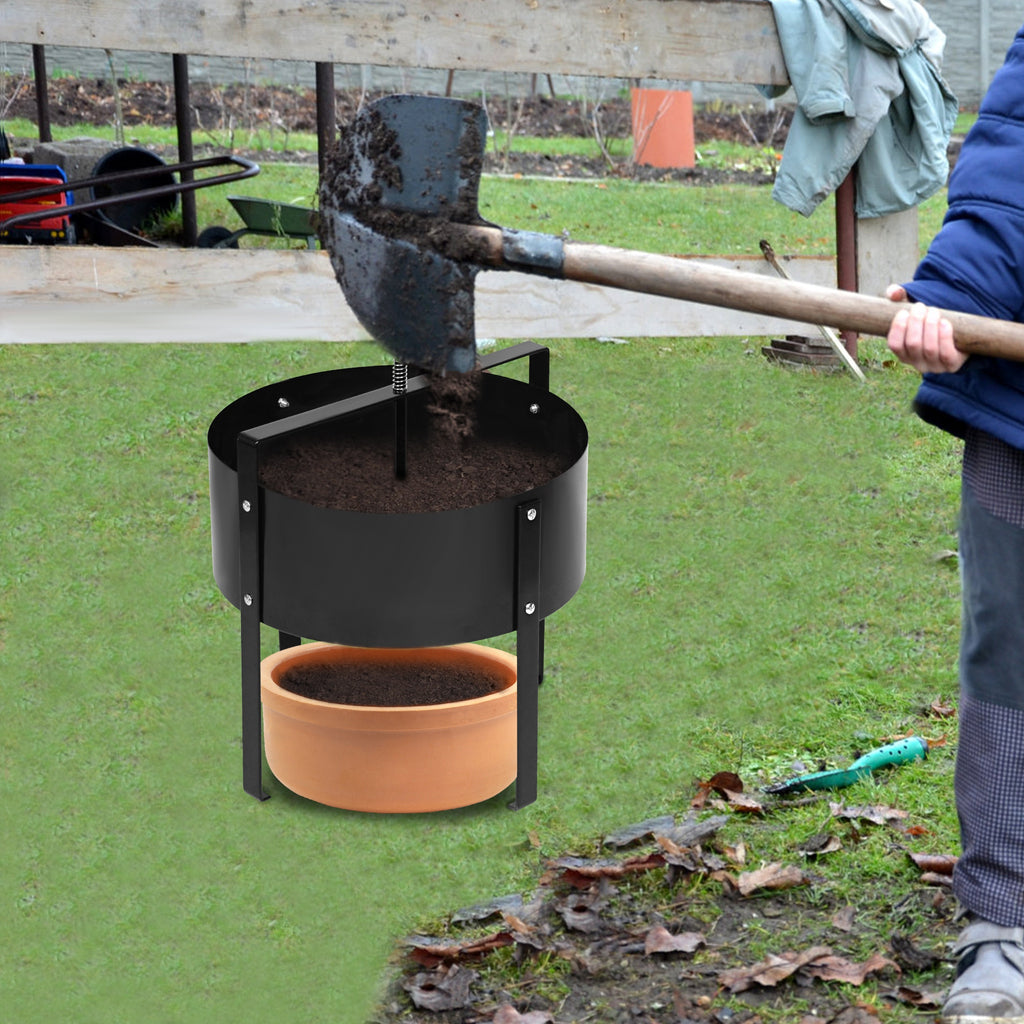 Gartensieb Kompostsieb, Schwarz für Garten und Terrasse – Detailansicht 11
