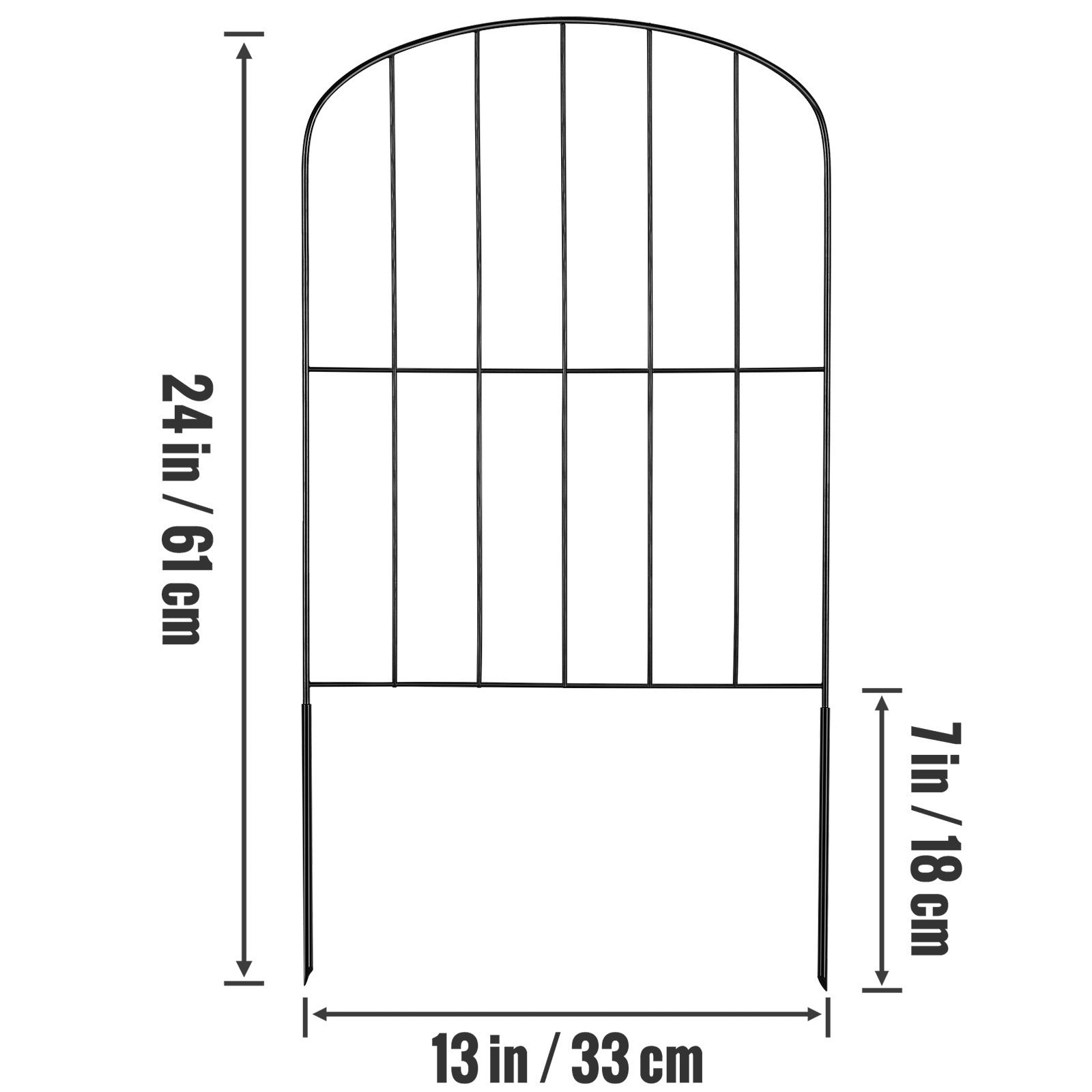 Gartenzaun, 2 Zoll für Garten und Terrasse – Detailansicht 7