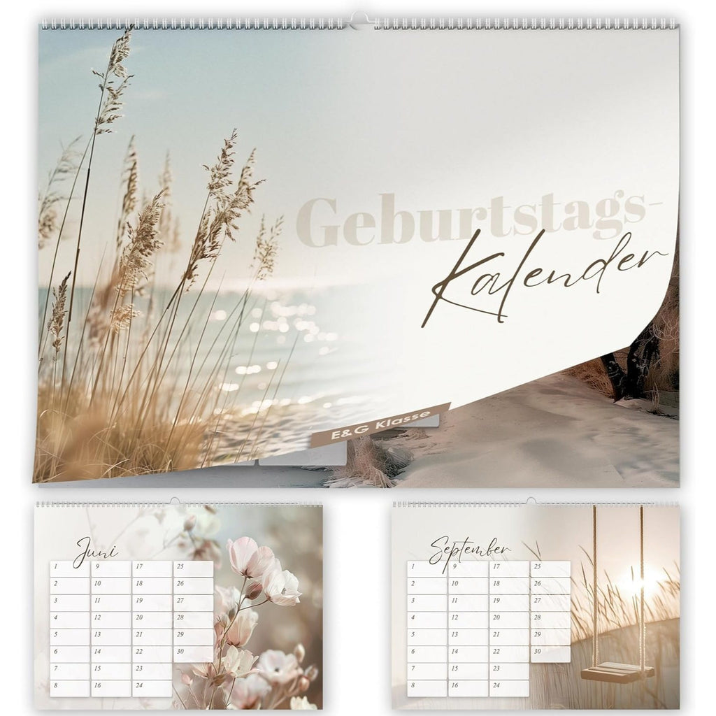 Geburtstagskalender undatiert Geburtstagsplaner, A5-Format für Alltag und Zuhause – Hauptansicht