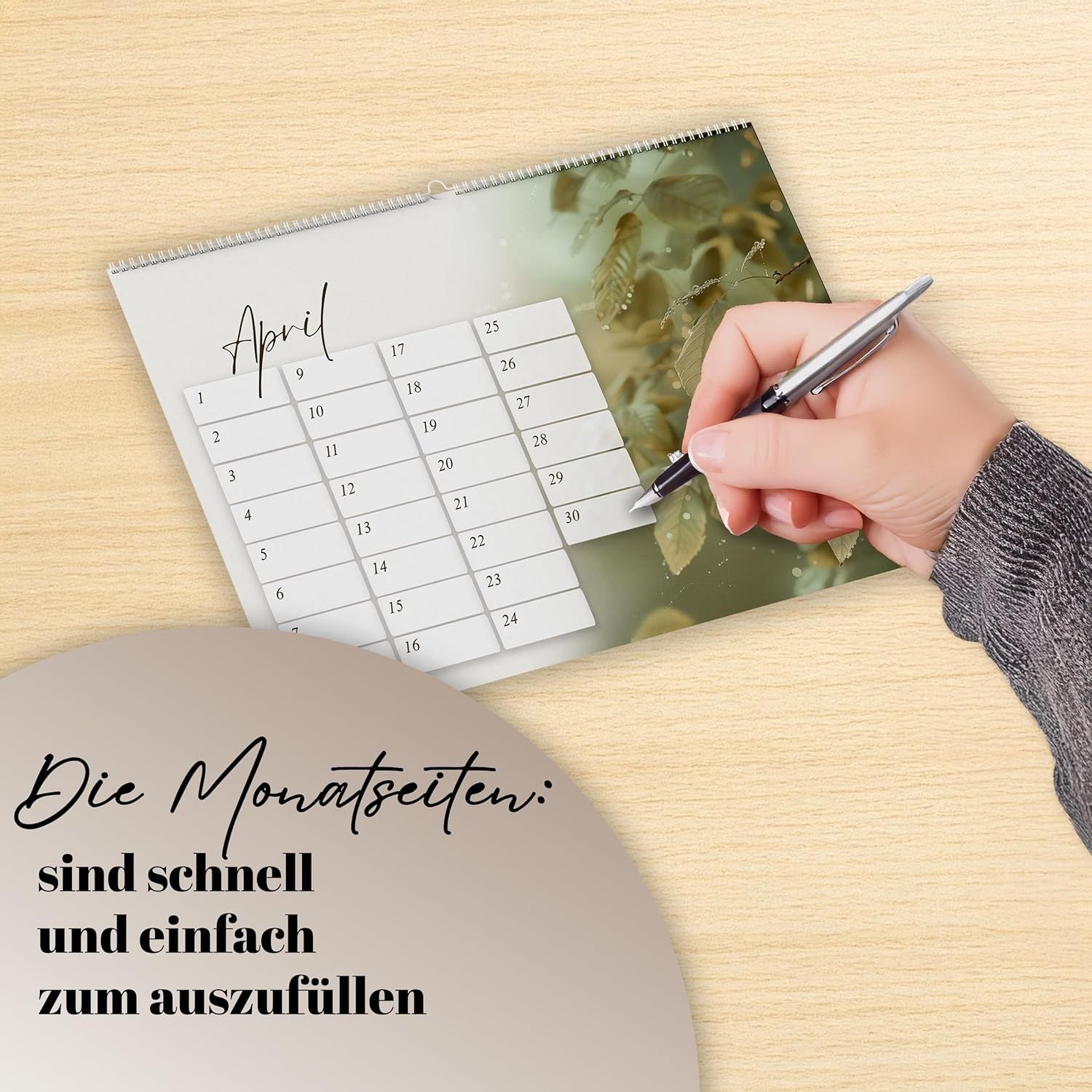 Geburtstagskalender undatiert Geburtstagsplaner, A5-Format für Alltag und Zuhause – Detailansicht 5