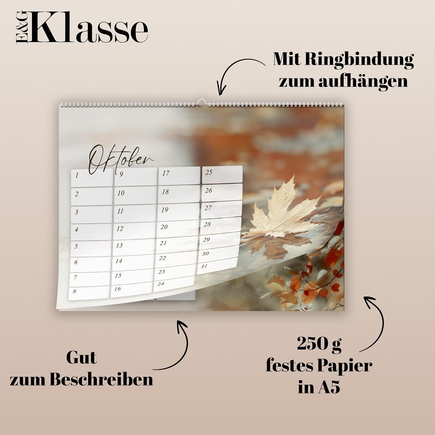 Geburtstagskalender undatiert Geburtstagsplaner, A5-Format für Alltag und Zuhause – Detailansicht 14
