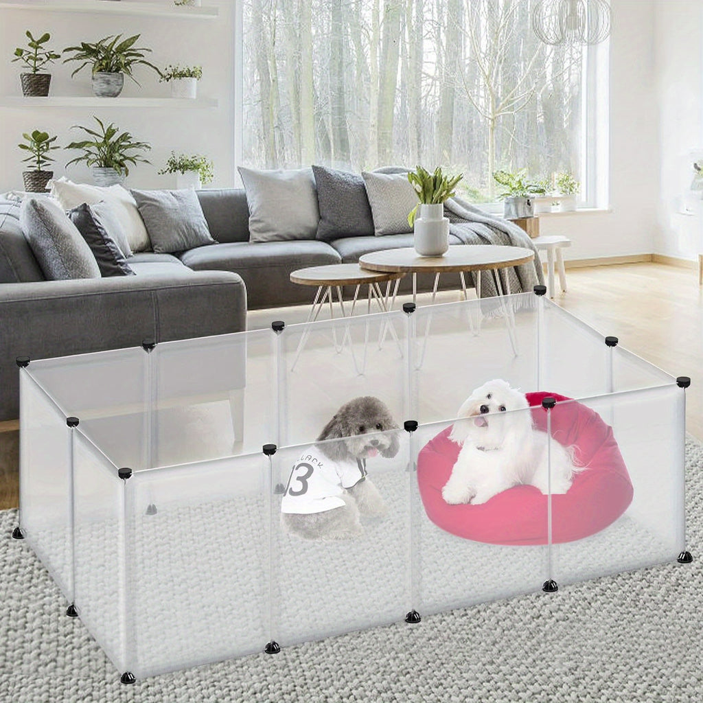 Gehege und Käfige, Kunststoff für Kaninchen Kleintier-Spielgehege und Haustiere – Detailansicht 8