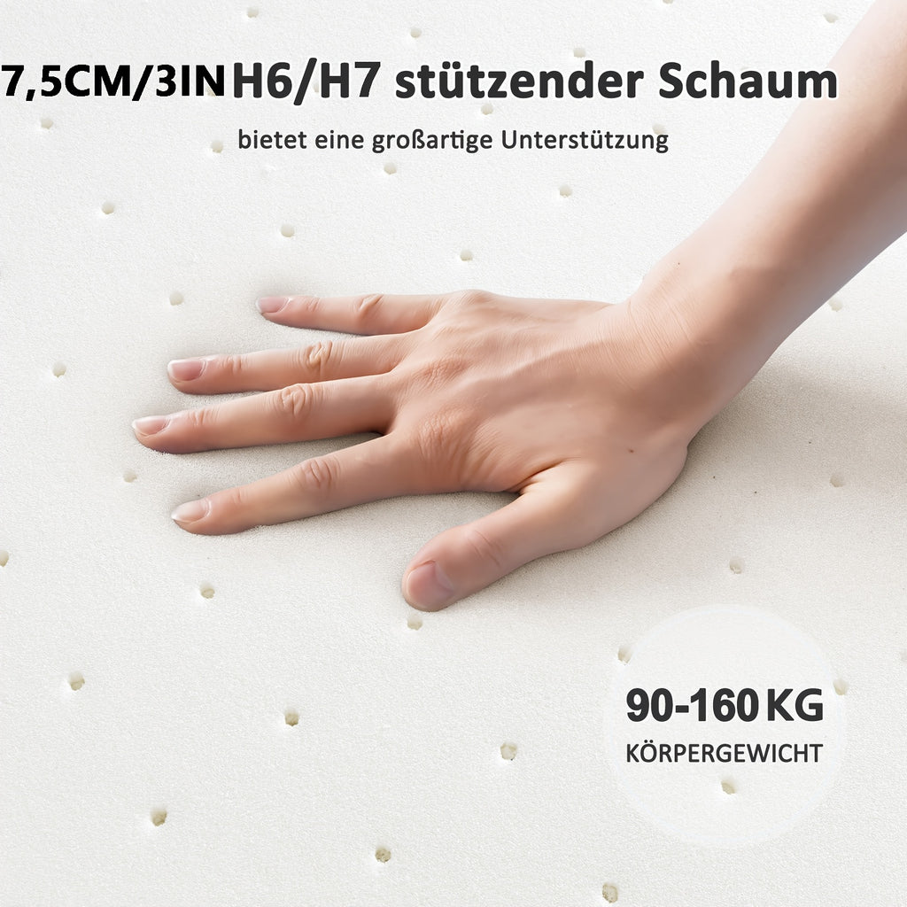 Gel-Matratzenauflage, 7,5 cm für Schlafzimmer und Bett – Detailansicht 10