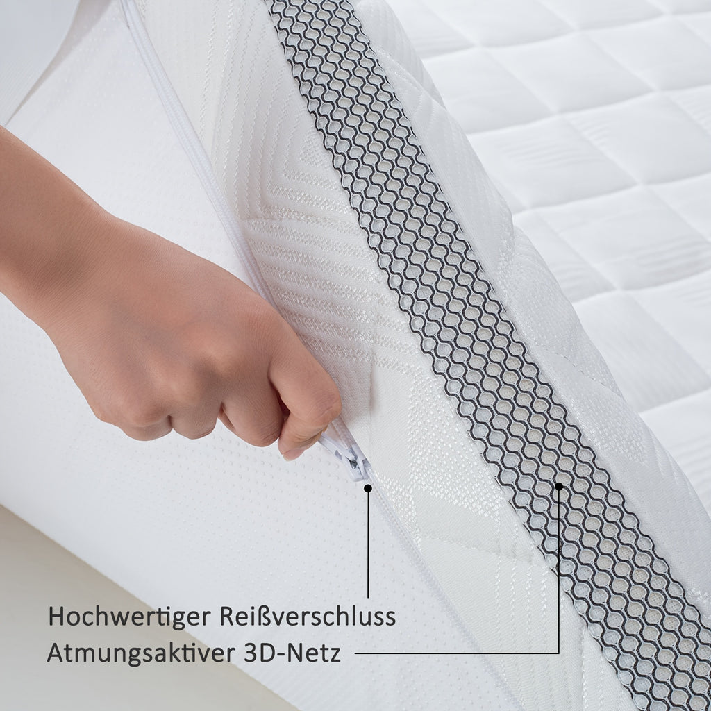 Gel-Matratzenauflage, 7,5 cm für Schlafzimmer und Bett – Detailansicht 12